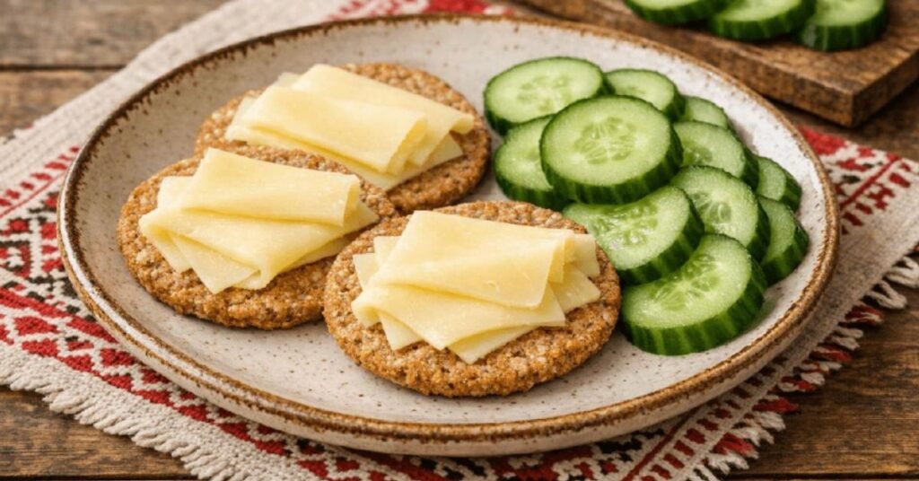 Cheese with Whole-Grain Crackers